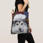 Alaskan Malamute Tote Bag (Dichtbij)