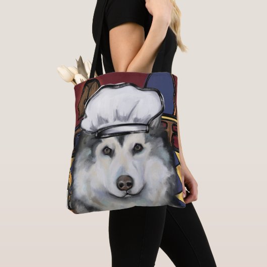 Alaskan Malamute Tote Bag (Dichtbij)