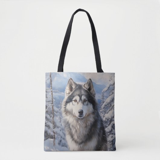 Alaskan Malamute Tote Bag (Voorkant)