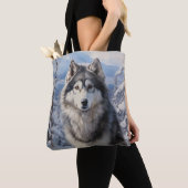 Alaskan Malamute Tote Bag (Dichtbij)