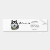 Alaskan Malamute Trivia Bumpersticker (Voorkant)