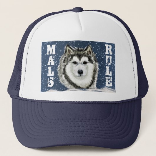 Alaskan Malamute Trucker Pet (Voorkant)