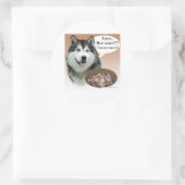 Alaskan Malamute Turkije - Sticker (Tas)