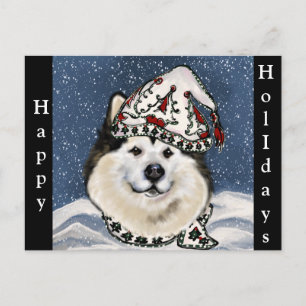 Alaskan Malamute Vakantie Feestdagenkaart