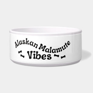 Alaskan Malamute Vibes Keramische Hondenbak Voerbakje