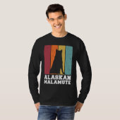Alaskan Malamute Vintage T-shirt (Voorkant volledig)