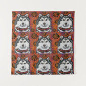 ALASKAN MALAMUTE WANDKLEED (Voorkant)