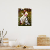Alaskan Malamute - Windflowers Poster (Keuken)
