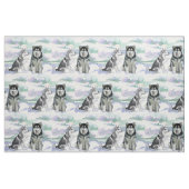 Alaskan Malamute Winter Scene Stof (Fat Quarter)