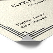 Alaskan Malamute Zoology Series Poster (Hoek)