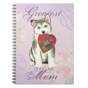Alaskan Malemute Heart Mam Notitieboek