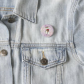 Alaskan Malemute Heart Mam Ronde Button 3,2 Cm (In situ)
