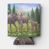 Alaskan Moose Familie Koelbox Blikjeskoeler (Voorkant)