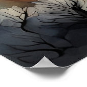 Alaskan Moose onder het maanlicht Poster (Hoek)