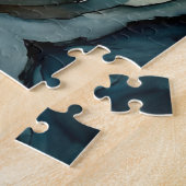 Alaskan Moose staande op Mountain Ridge Legpuzzel (Zijkant)