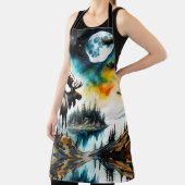 Alaskan Moose staande op Mountain Ridge Schort (Insitu)