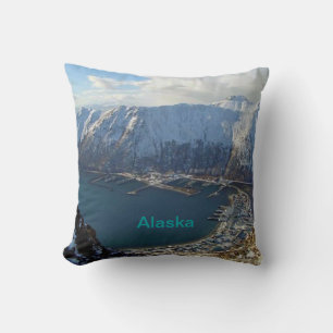 Alaskan Mountain Range en City onder Kussen