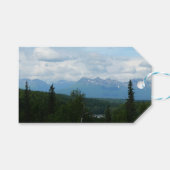 Alaskan Mountain Range panoramische fotografie Cadeaulabel (Voorkant (Horizontaal))