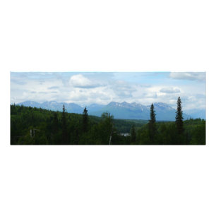 Alaskan Mountain Range panoramische fotografie Foto Afdruk