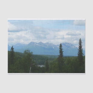 Alaskan Mountain Range panoramische fotografie Tissuepapier