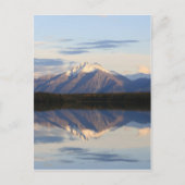Alaskan Mountain Sunset Briefkaart (Voorkant)