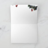 Alaskan Northern Lights Vakantie Groet Kaart (Binnen)