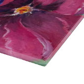 Alaskan Pansies Glas Snijplank (Hoek)