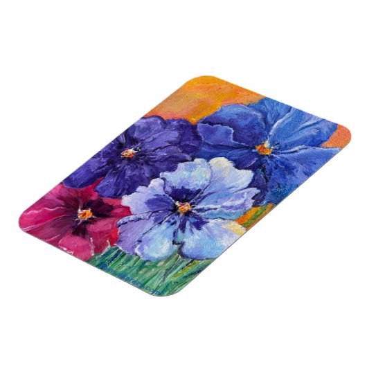 Alaskan Pansies magnet Magneet (Linkerzijde)