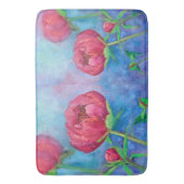 Alaskan Peonies Bath Mat (Voorkant Verticaal)