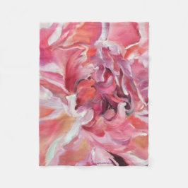Alaskan Peonies Fleece Blanket Deken