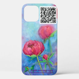 Alaskan Peonies iphone 12 pro hoesje
