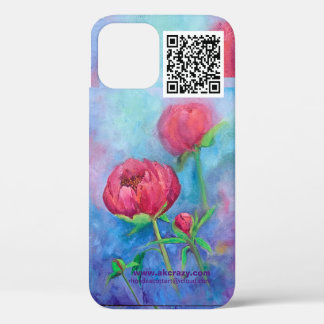 Alaskan Peonies iphone 12 pro hoesje