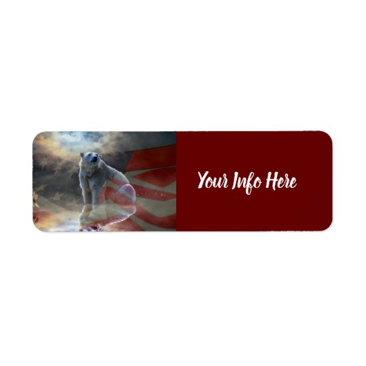 Alaskan Polar Beer American Flag Label (Voorkant)