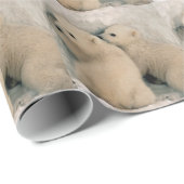 Alaskan Polar Beer Cubs Cadeaupapier (Rol Hoek)
