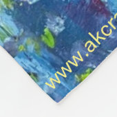 Alaskan Poppies fleece deken (Hoek)