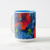 Alaskan Poppies koffie mok (Voorkant links)