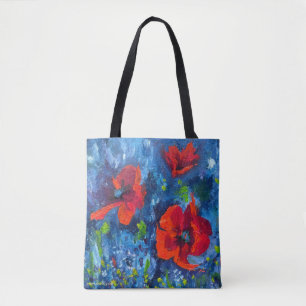 Alaskan Poppies & Tisha's Tuin Canvas tas