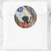 Alaskan Puppy slee Hondenvervoer Sticker (Tas)