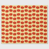 Alaskan Red Poppy Colorful Flower Cadeaupapier (Vlak)