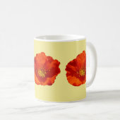 Alaskan Red Poppy Colorful Flower Koffiemok (Voorkant rechts)