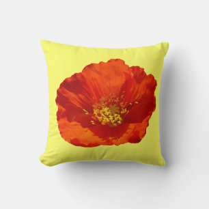 Alaskan Red Poppy Colorful Flower Kussen