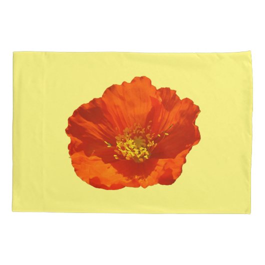 Alaskan Red Poppy Colorful Flower Kussensloop (Achterkant)