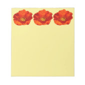 Alaskan Red Poppy Colorful Flower Notitieblok (Voorkant)