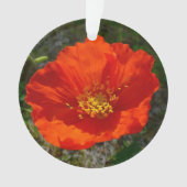 Alaskan Red Poppy Colorful Flower Ornament (voorkant)