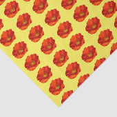 Alaskan Red Poppy Colorful Flower Tissuepapier (Detail)