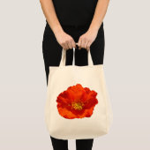 Alaskan Red Poppy Colorful Flower Tote Bag (Voorkant (product))