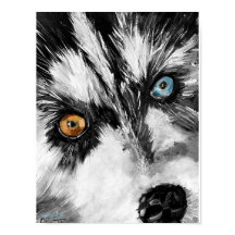 Alaskan Sled Dog "Lets run"-druk