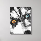 Alaskan Sled Dog_Lets Stretched Canvas afdrukken (Voorkant)