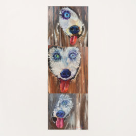 Alaskan Sled Dog Puppies in hun vervoer Yogamat