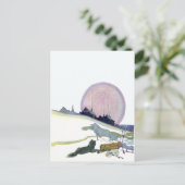 Alaskan Sled Dogs in de sneeuw Briefkaart (Staand voorkant)